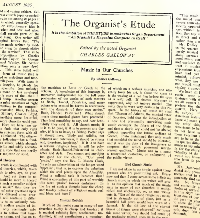 Music in Our Churches