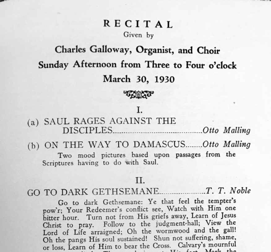 1930-03-30 Concert Program