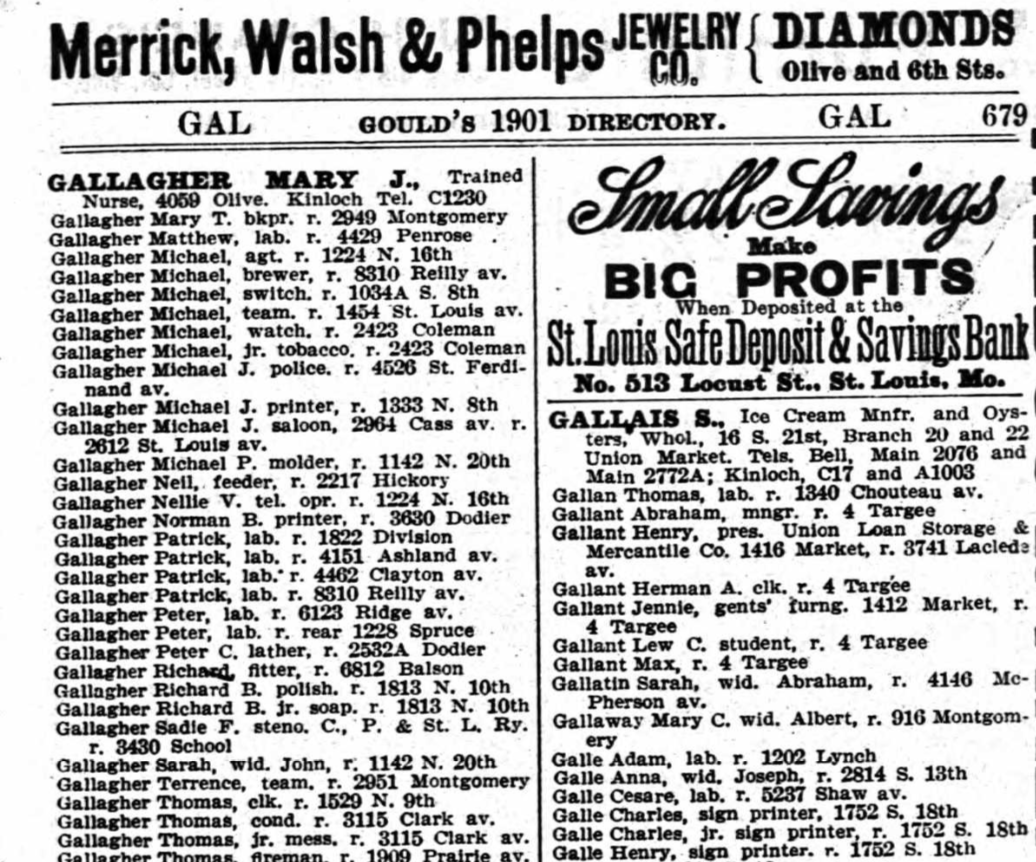 1920 St. Louis Directory