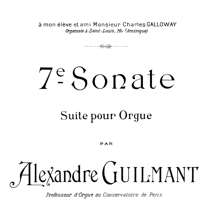 Guilmant Sonata No. 7